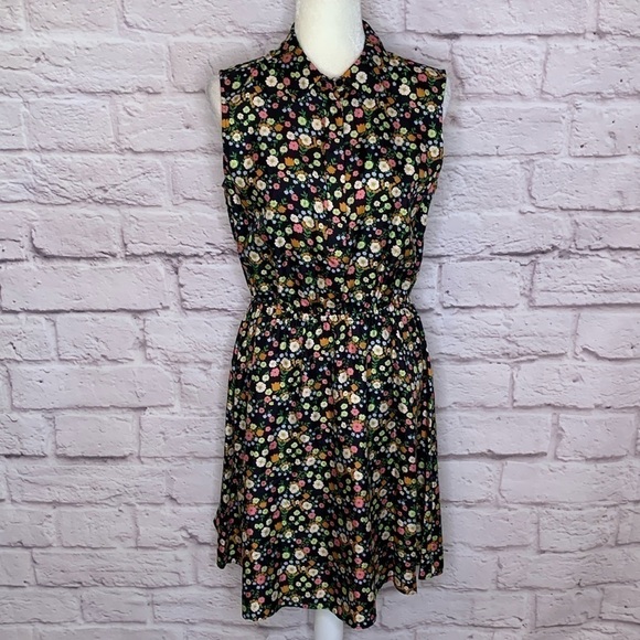 Tory Burch Shirtwaist Silk Floral Dress - Picture 1 of 7